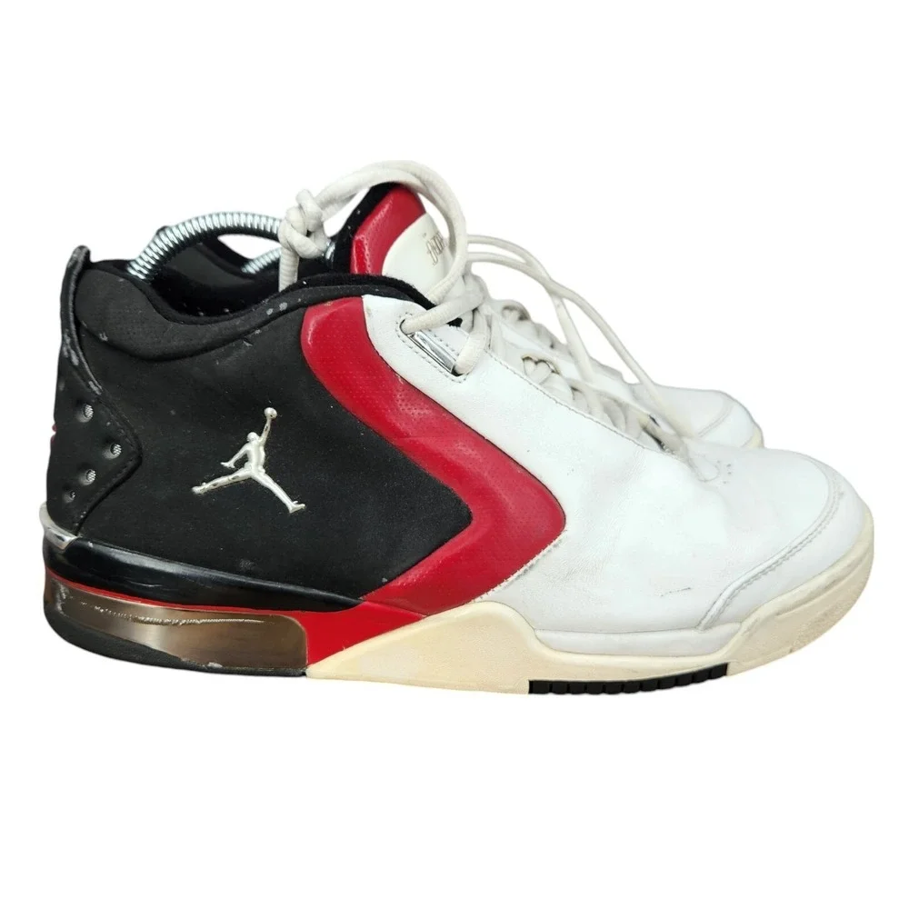 Jordan‎ Big Fund Sneakers Mens 10.5 White Red Black Gold Sneakers 2004 Vintage
